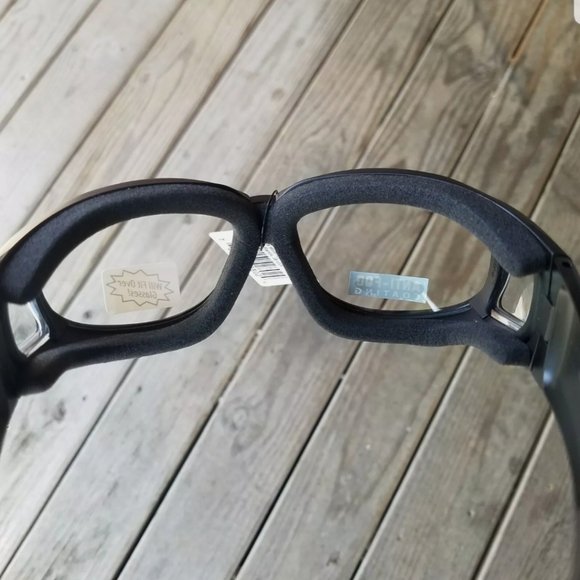 Z87 Motorcycle Glasses Clear Lens Over Biker - Picture 6 of 13